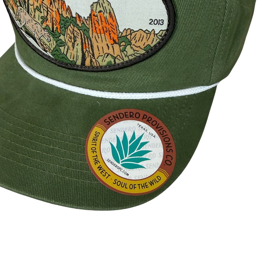 NWT Sendero Provisions Pinnacles National Park Hat 5-Panel Snapback Green - Picture 5 of 7